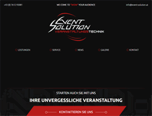 Tablet Screenshot of event-solution.at