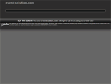 Tablet Screenshot of event-solution.com